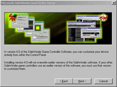 Sidewinder Dual Strike: Setup Image 1
