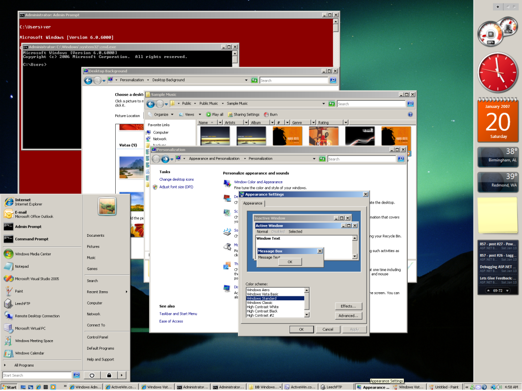 Windows Standard User Experience