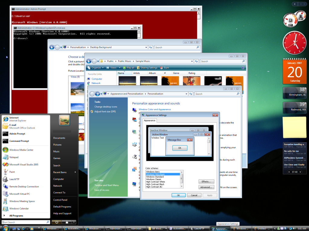 Windows Vista Basic User Experience
