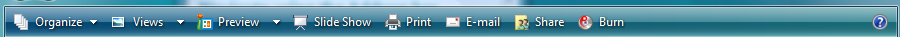 Windows Explorer - Command Bar